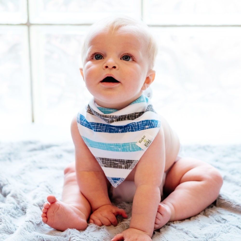 π£ 8-pack baby/toddler Organic Bandana Bib Set π£ - Picture 6 of 8